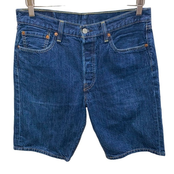 Levi’s 501 sz 32 Original Fit Men’s Jean Shorts Long Bermuda - Picture 2 of 9